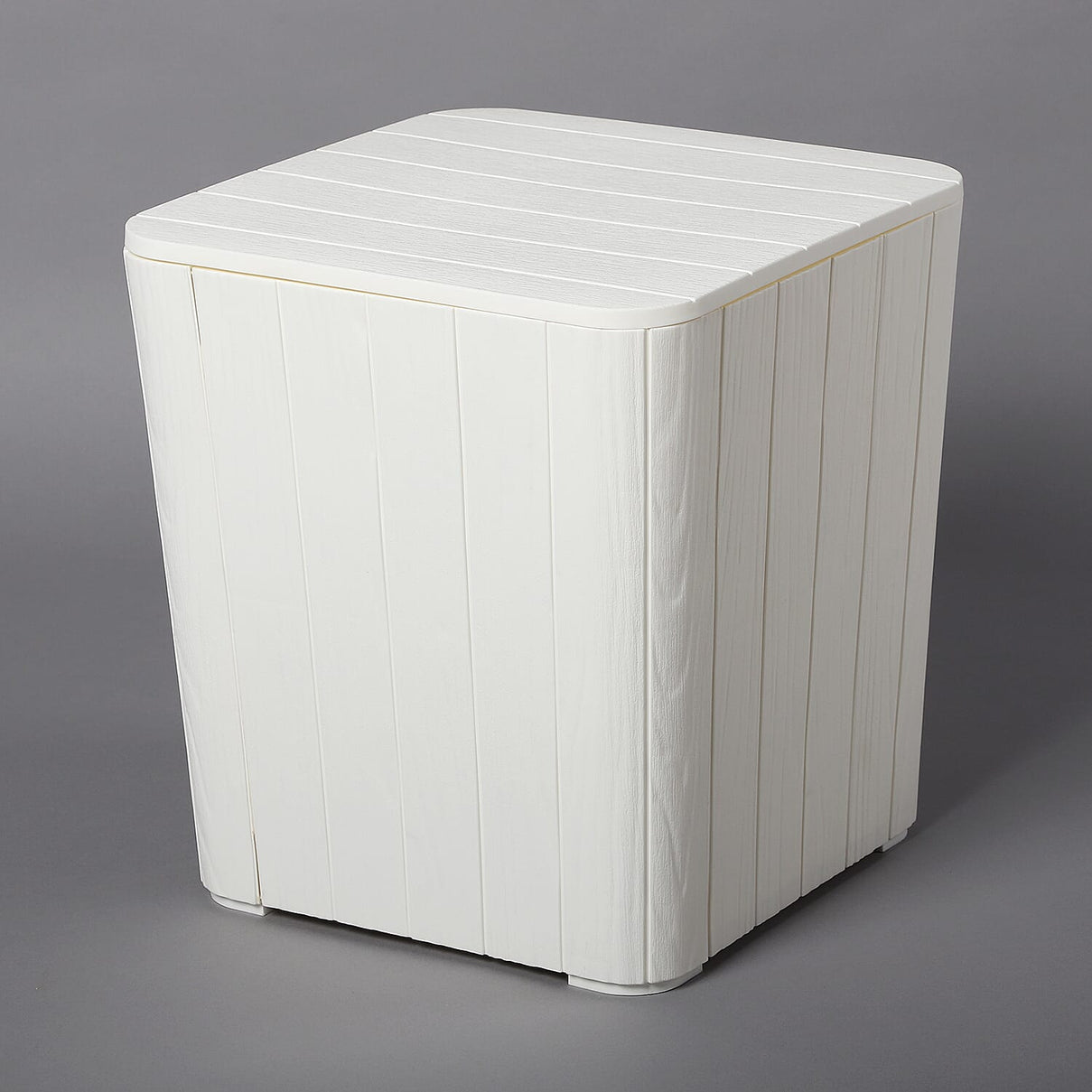Durable UV Protected and Weather Resistance Storage Table - White 3712352 1