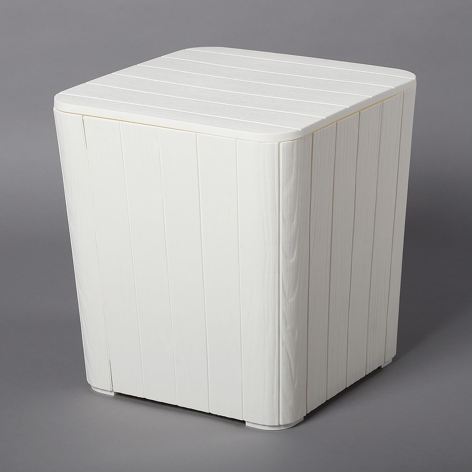 Durable UV Protected and Weather Resistance Storage Table - White 3712352 1