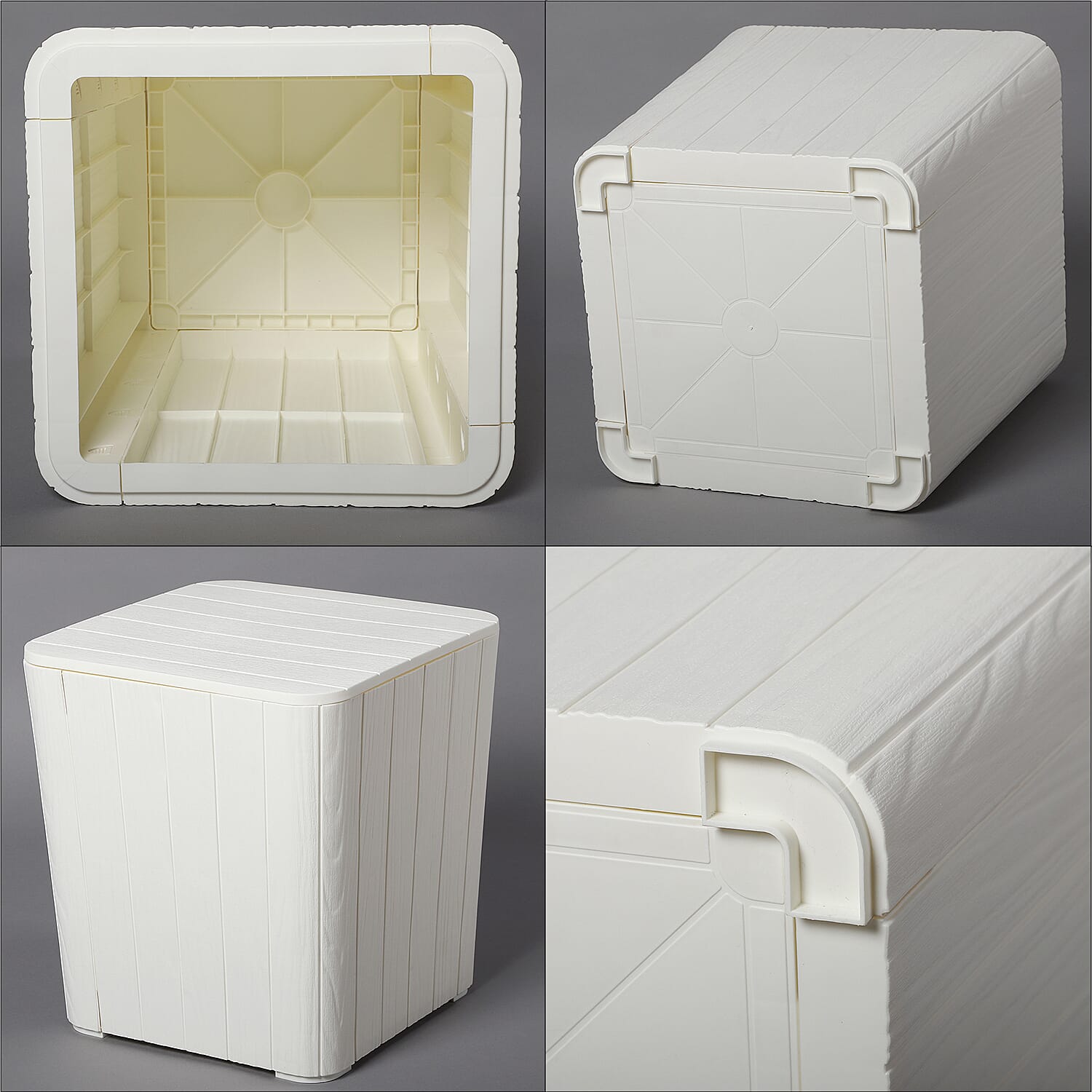 Durable UV Protected and Weather Resistance Storage Table - White 3712352 6