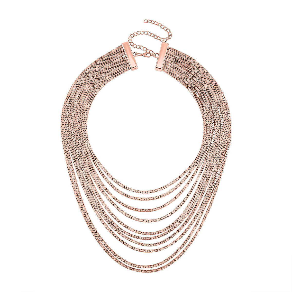 Multi Strand Necklace (Size - 18.5-5.5) in Rose Gold Tone 7618491 0
