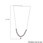 Multi-Tourmaline Necklace (Size - 20) in Sterling Silver 2.03 Ct, Silver Wt. 9.60 GM