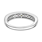 Multi-Tourmaline Stackable Ring in Platinum Overlay Sterling Silver