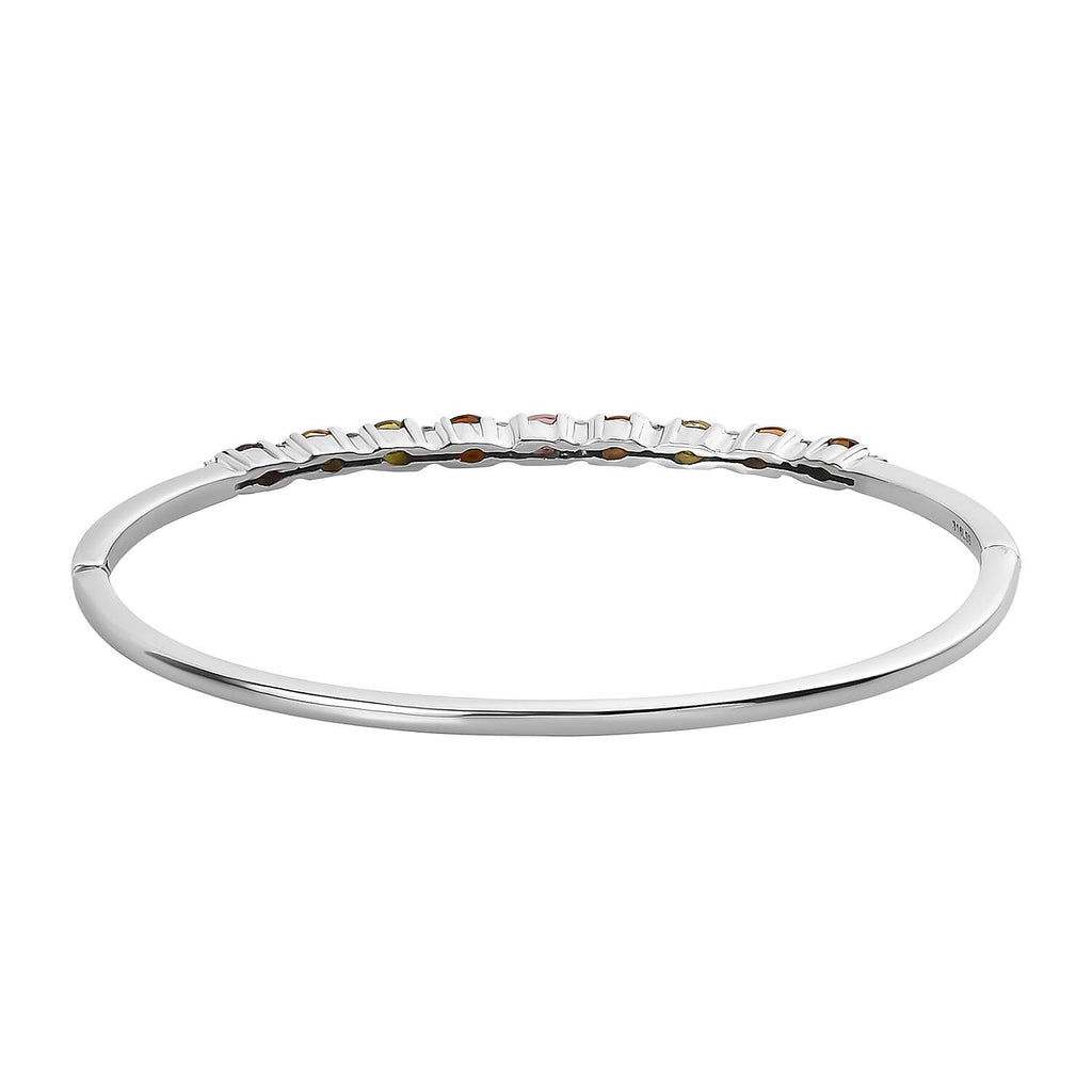 EverTrue Multi-Tourmaline & Natural Zircon Bangle (Size - 7.5) 2.13 Ct.