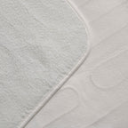Luxury Sherpa Electric Heated Blanket Topper - Dual Controller, Quad Zone, 6 Temp Settings (190x140 cm)  - White