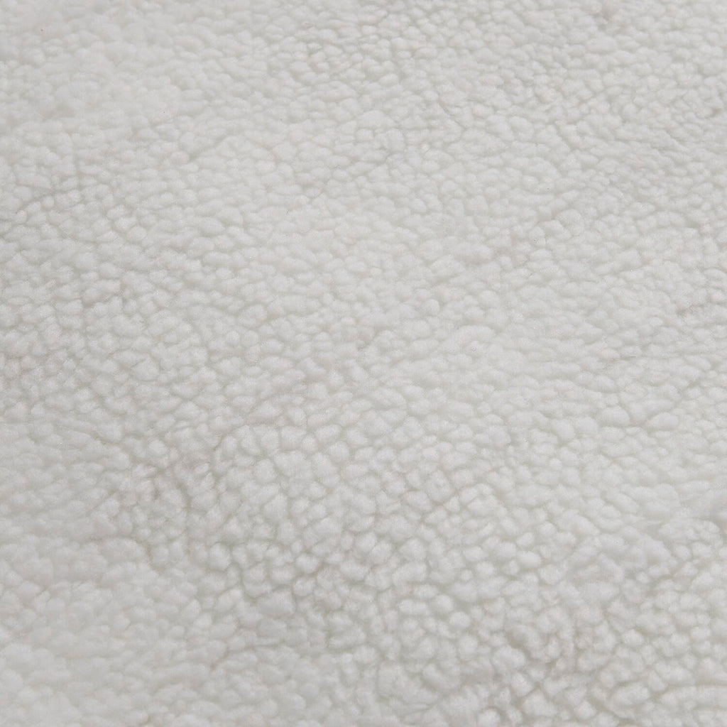 Luxury Sherpa Electric Heated Blanket Topper - Dual Controller, Quad Zone, 6 Temp Settings (190x140 cm)  - White
