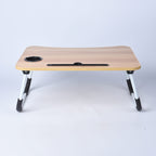 Multi-Function Folding Table with a Cup Holder Metal Legs (Size-60x40x27Cm)