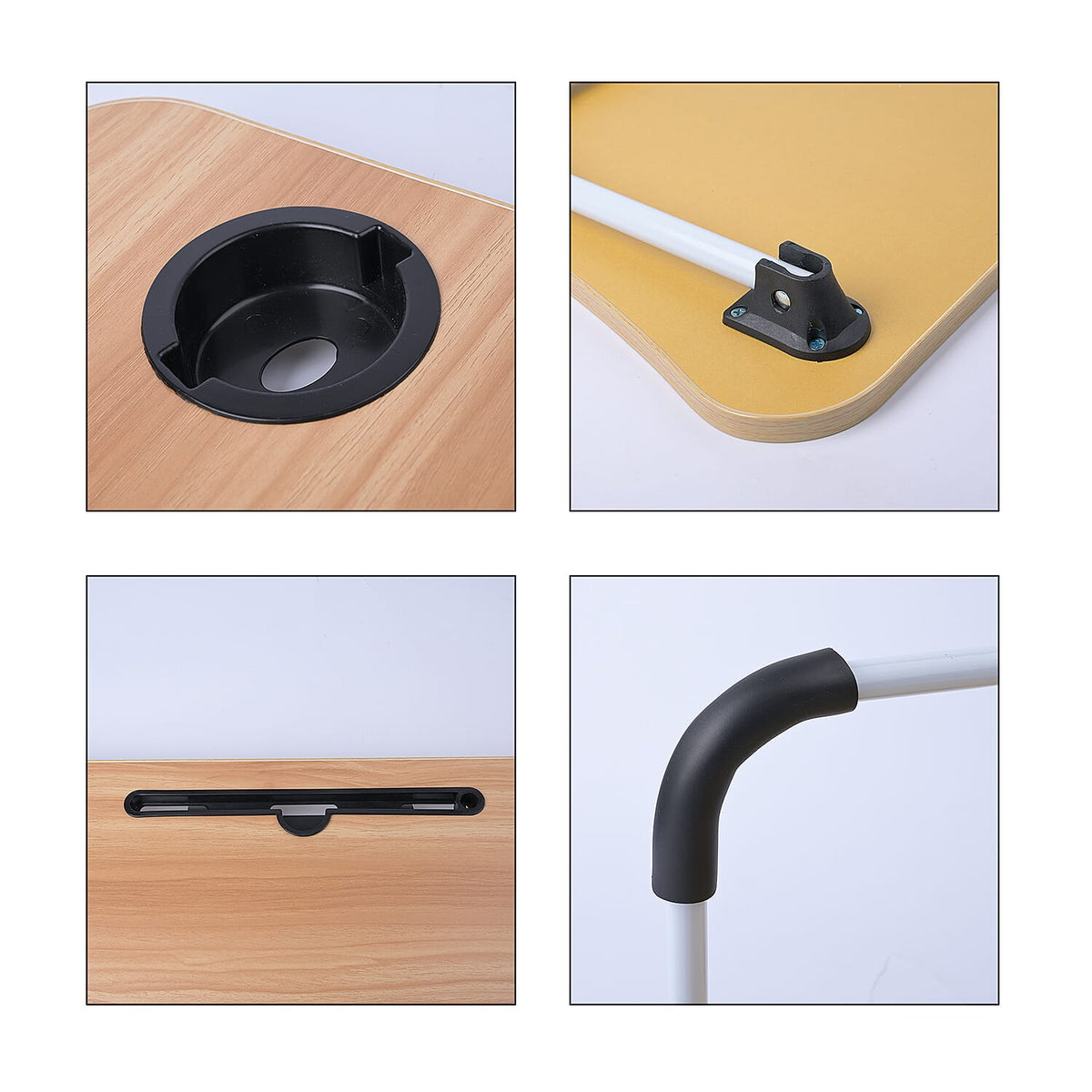 Multi-function Folding Table with a Cup Holder - Wooden 6639243 7