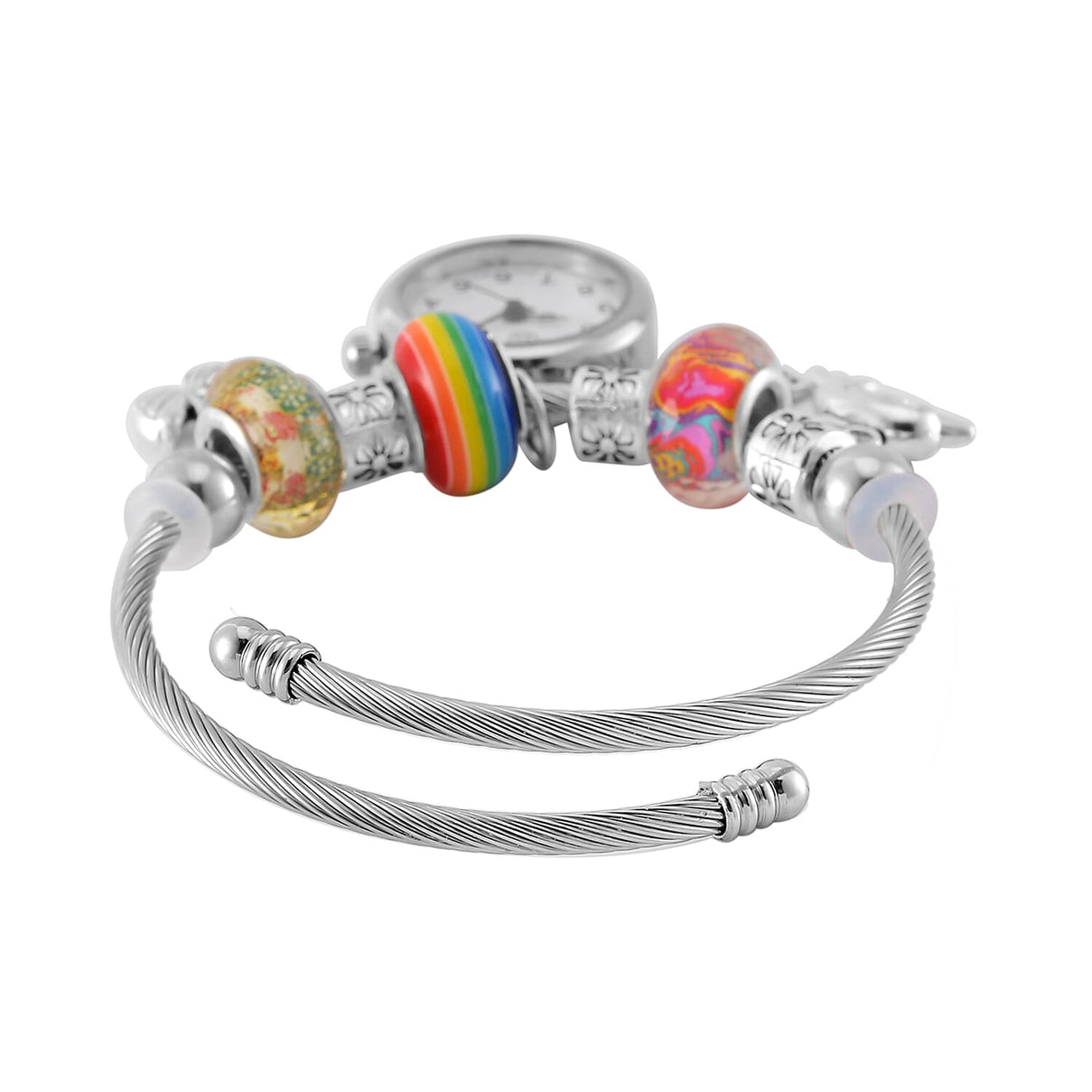 STRADA Japanese Movement Charm Bracelet Watch in Stainless Steel 7842784 5