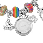 Strada Multi Charm Watch Bangle - Rainbow