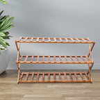 Foldable 3 Tier Bamboo Shoes Rack (Size 146x70Cm)