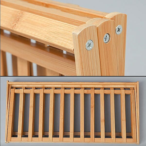 Multi tier Foldable Bamboo Shoes Rack 6253840 5