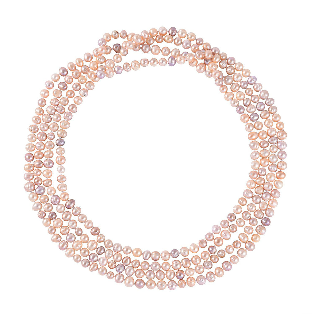 Legacy Pearls Collection - Multicolour Pearl 100 Inch Beads Necklace