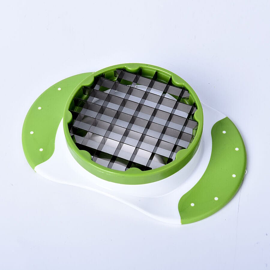 Multifunctional 3-in-1 Cutter and Fruit Slicer - White and Green 6296738 4