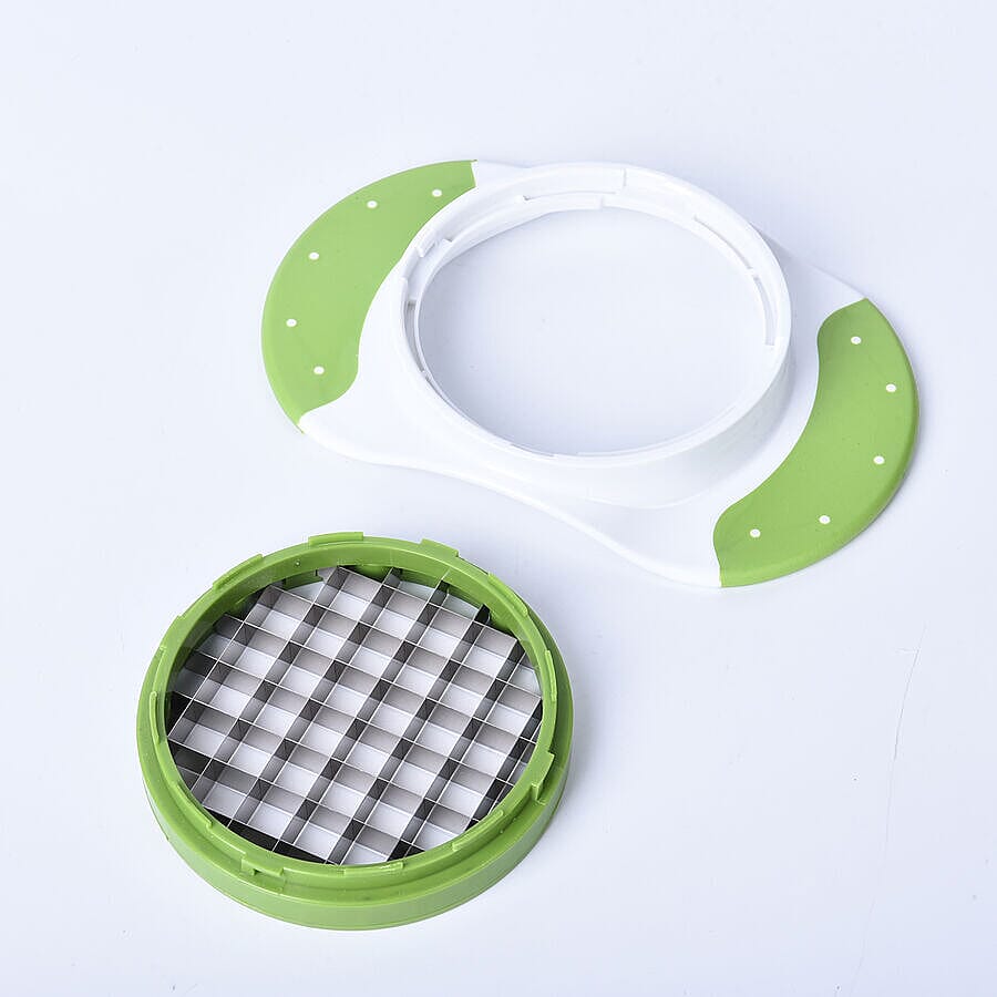 Multifunctional 3-in-1 Cutter and Fruit Slicer - White and Green 6296738 5