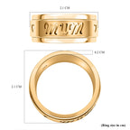 14K Gold Overlay Sterling Silver Ring, Silver Wt. 5.20 Gms