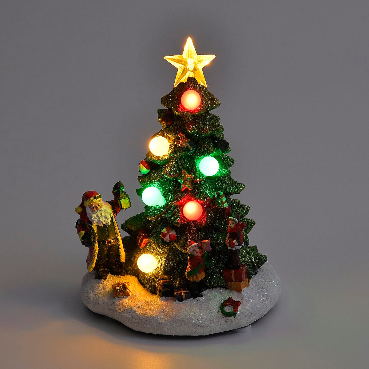 LED Lighted Musical Christmas Tree Figurine 7823570 3