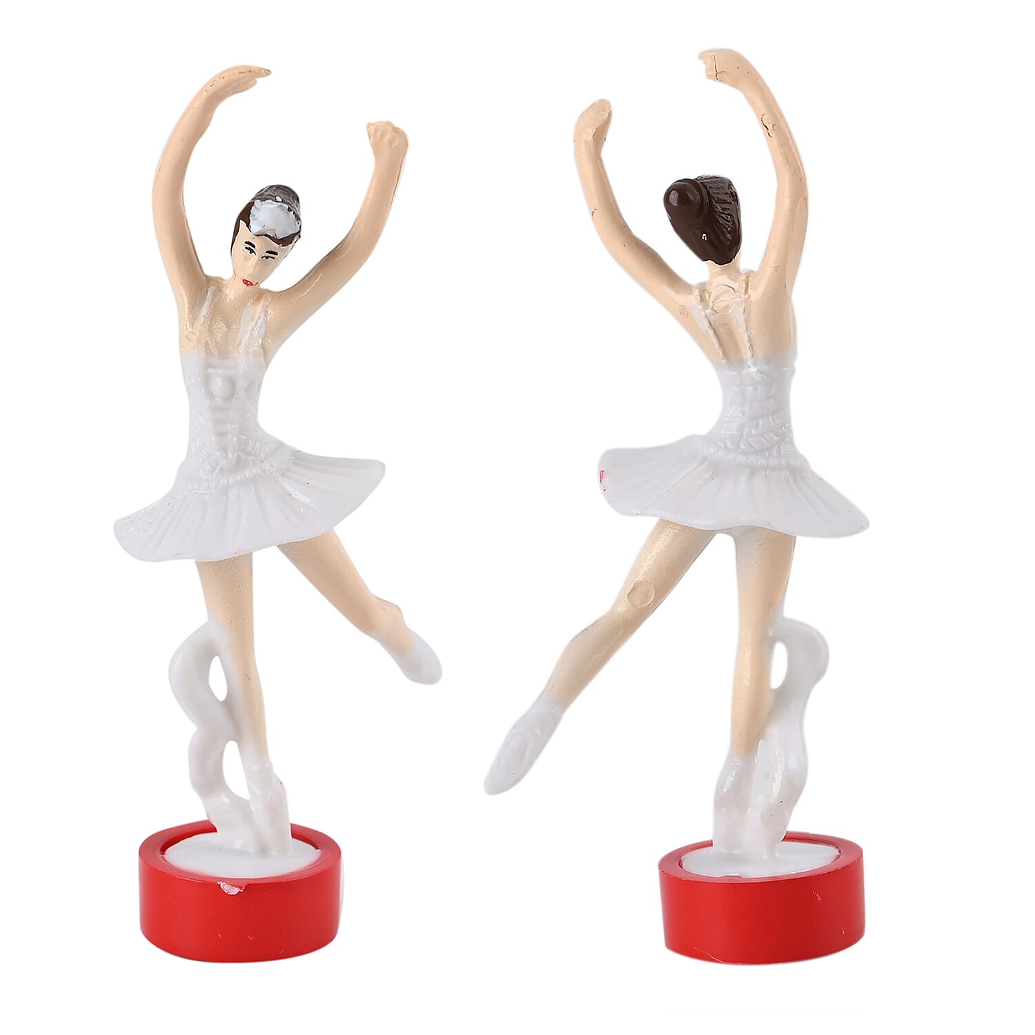 Piano Shape Music Box with a Ballerina (Size 15x15x7 cm) - White 7573509 7