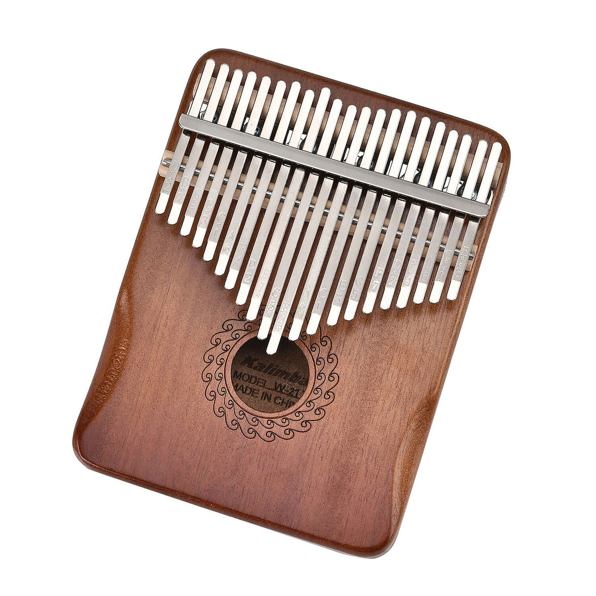 21 Keys Thumb Piano Kalimba - Brown 7698184 3