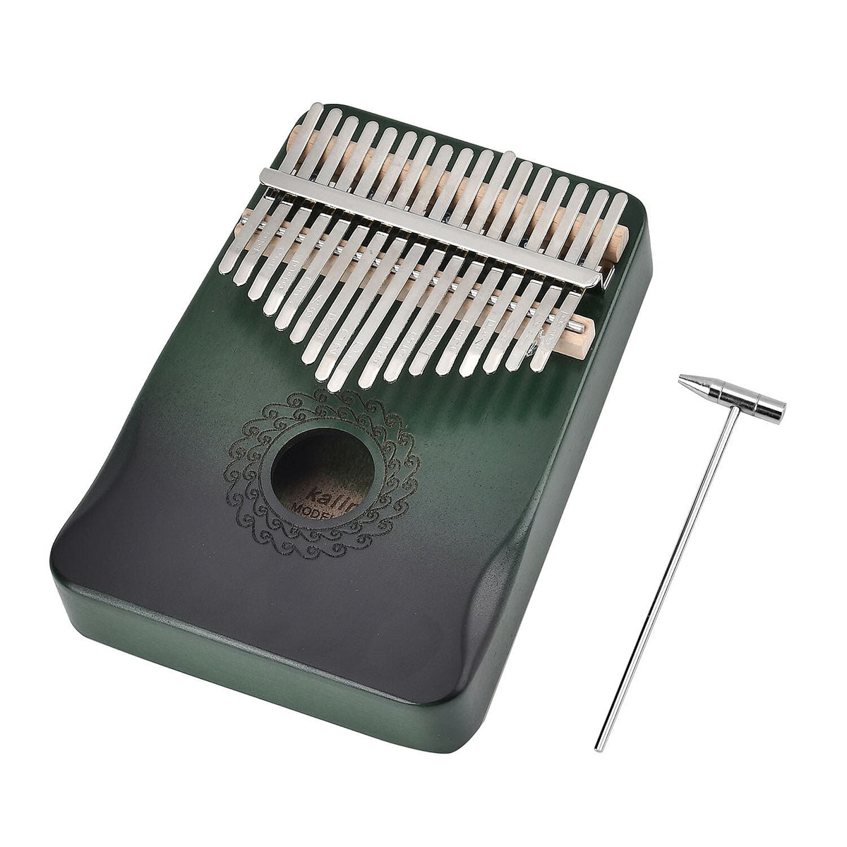 Kalimba- 17 Sound Thumb Piano (Size 17x12x3 cm) - Green 7698205 2