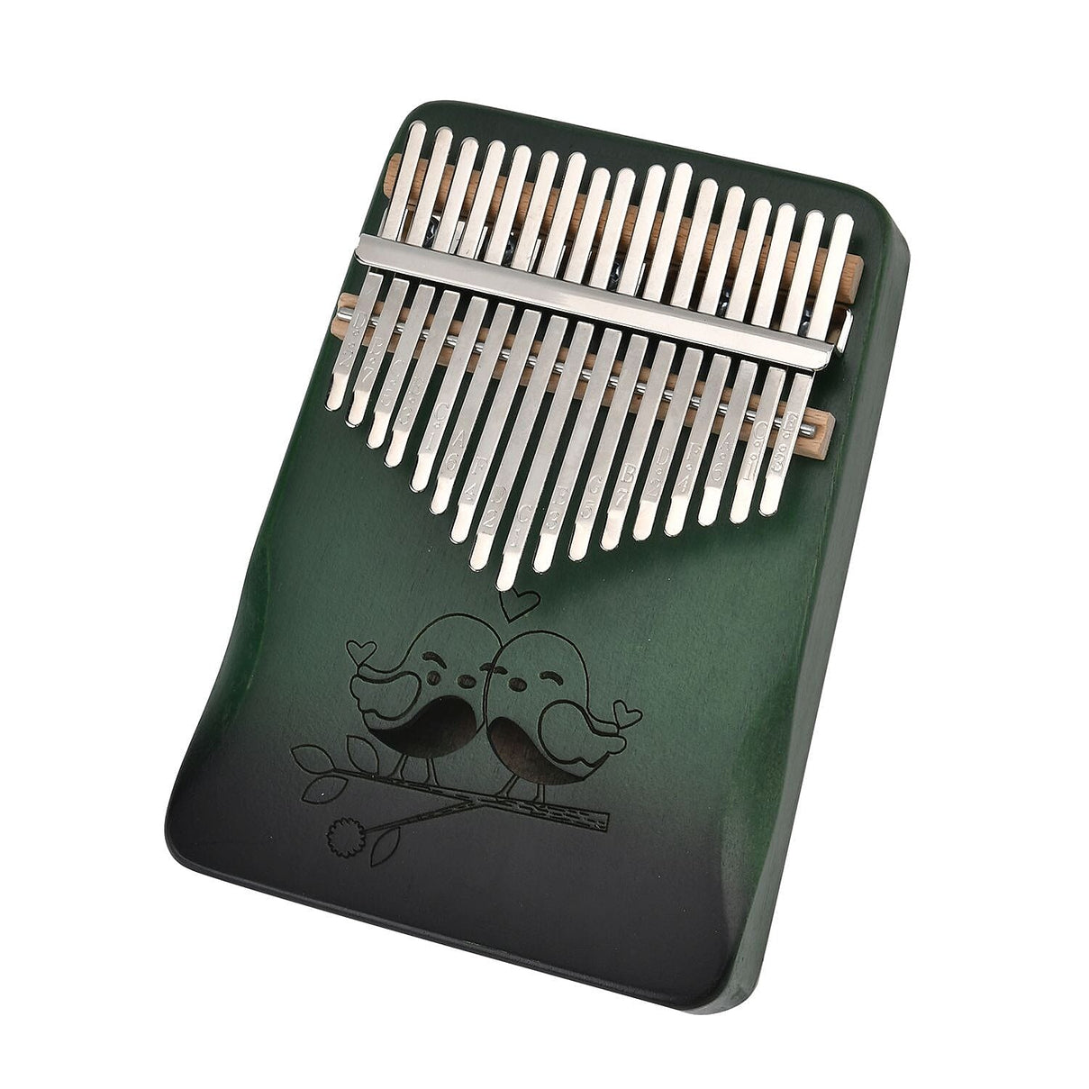 Kalimba- 17 Sound Thumb Piano (Size 17x12x3 cm) - Green 7698232 3