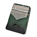 Kalimba- 17 Sound Thumb Piano (Size 17x12x3 cm) - Green