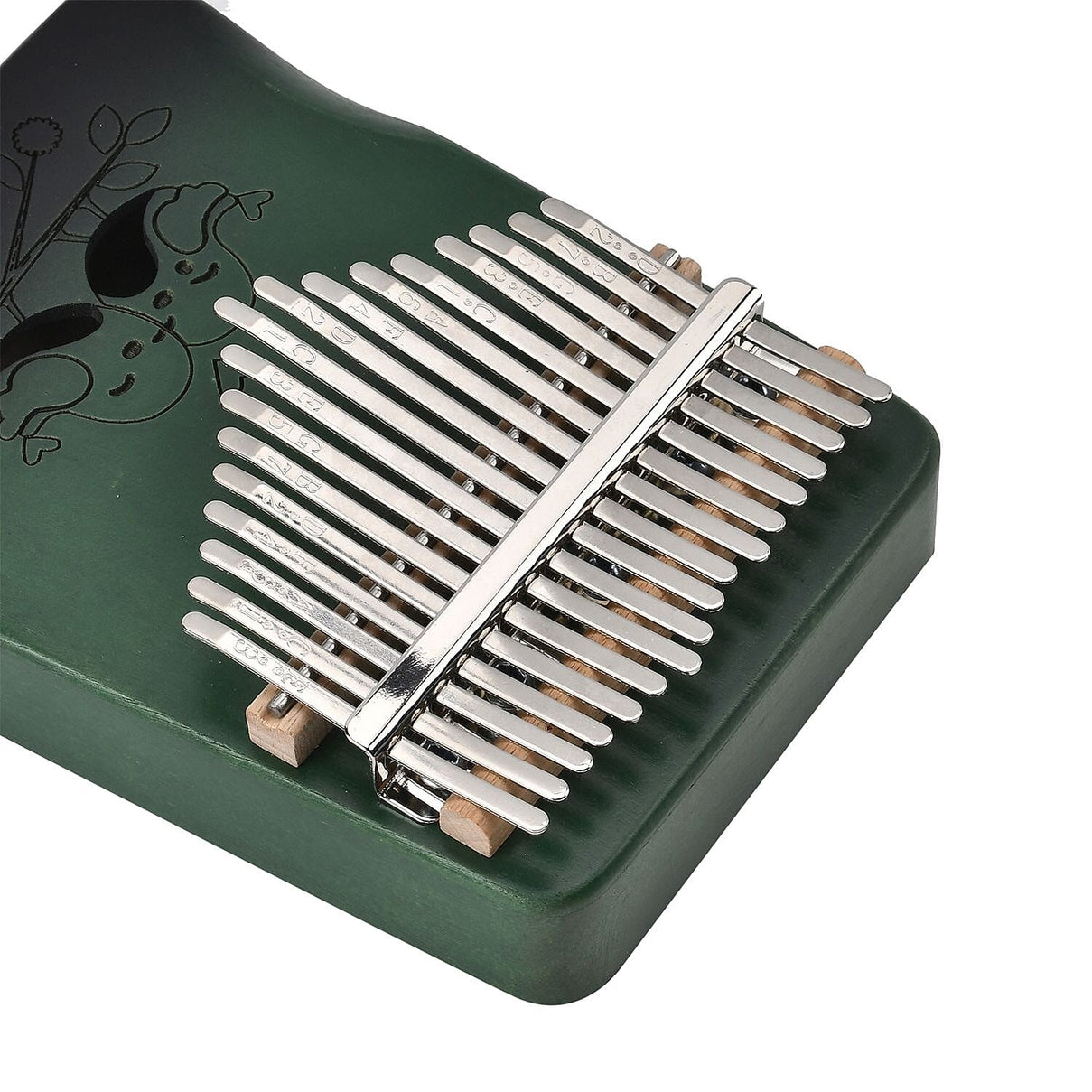 Kalimba- 17 Sound Thumb Piano (Size 17x12x3 cm) - Green 7698232 4