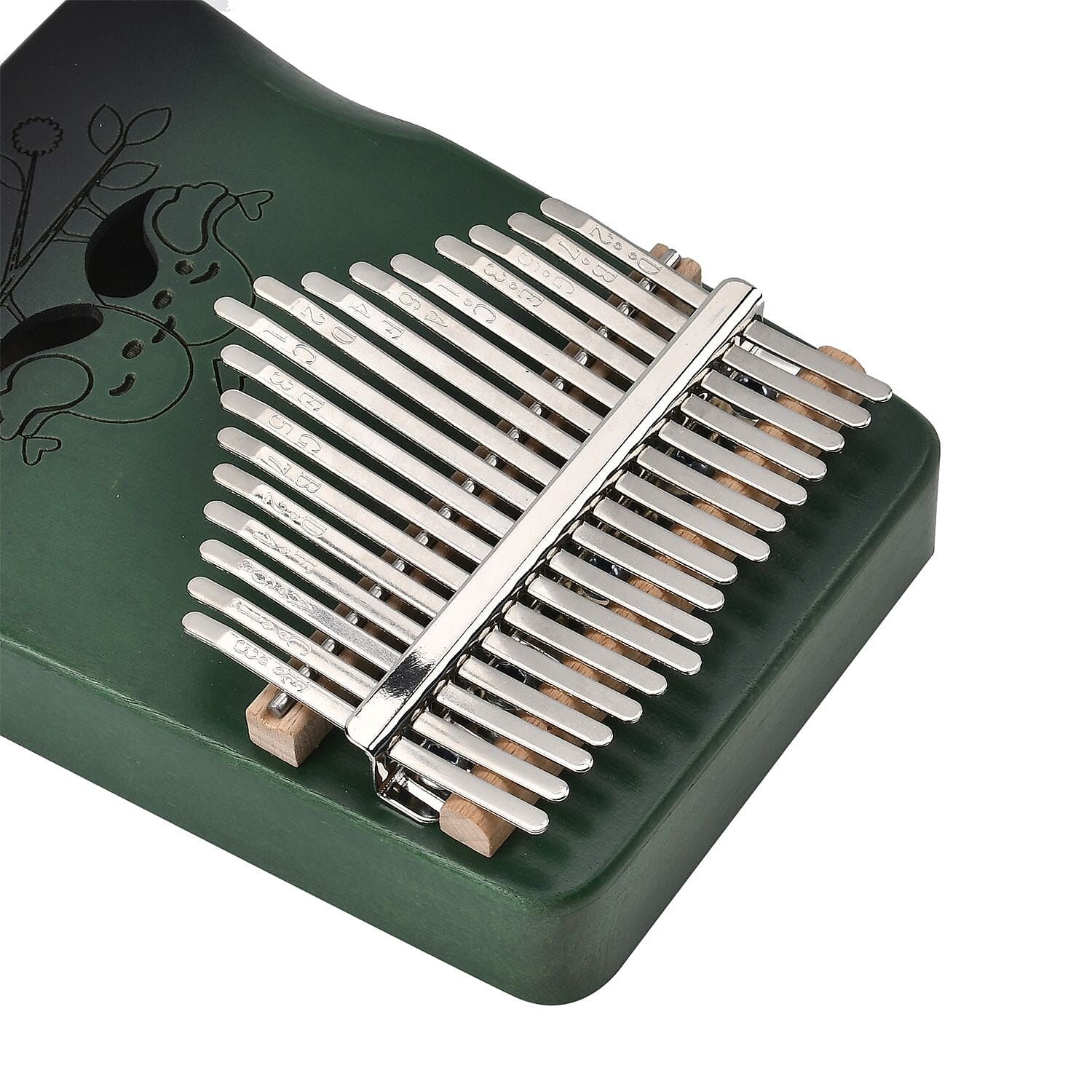 Kalimba- 17 Sound Thumb Piano (Size 17x12x3 cm) - Green 7698232 4