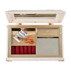 Oblong Shape Music Box with a Ballerina - White