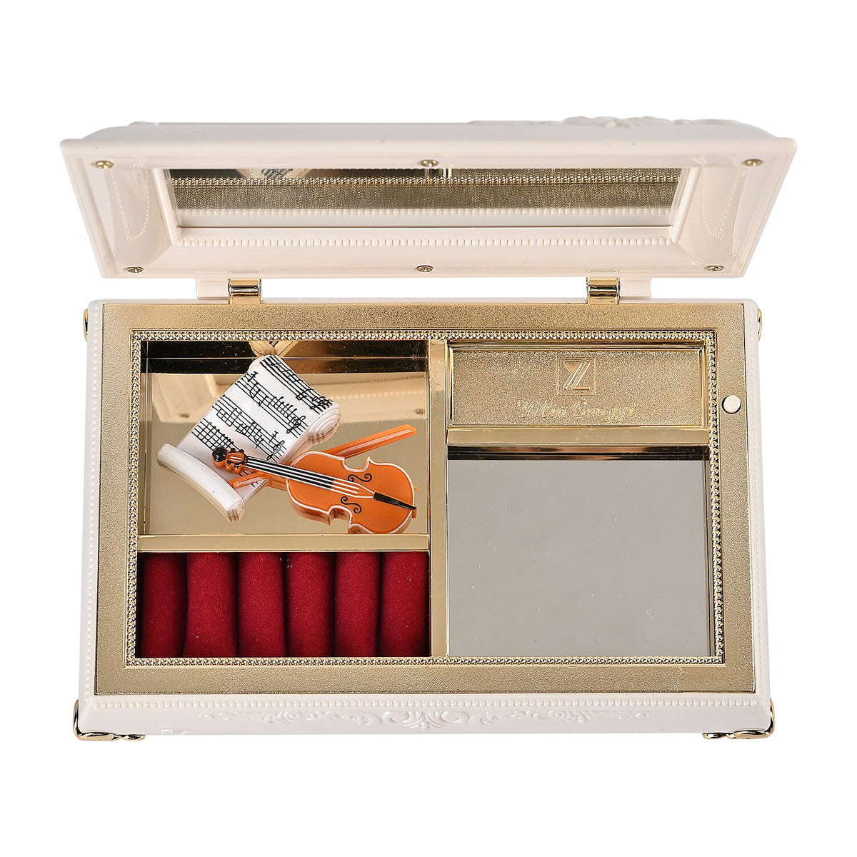 Oblong Shape Music Box with a Ballerina 7573424 4