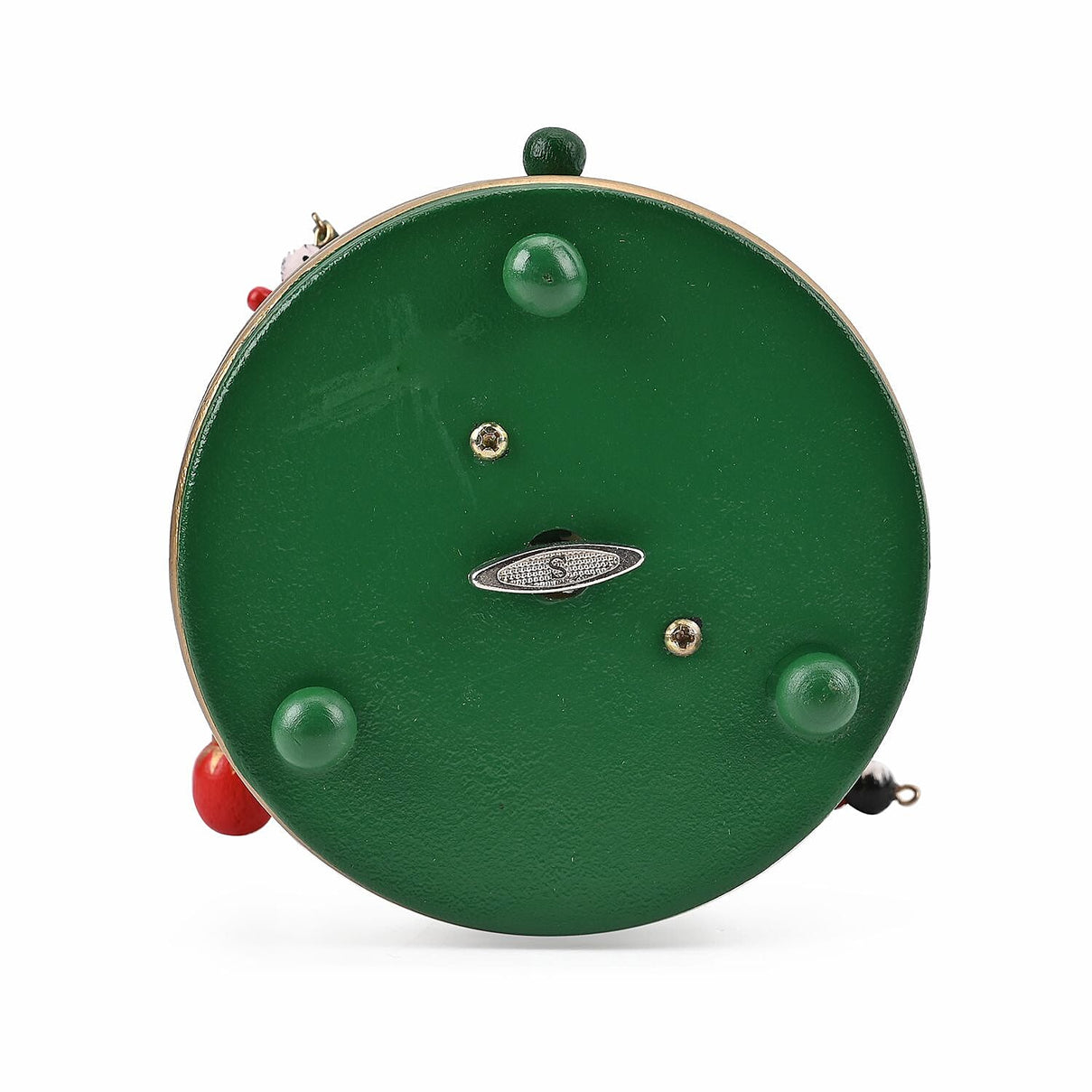 Rotating Christmas Tree Music Box with Figurines - Adorable Mini Hanging Ornaments - Green 18x13cm 7576935 3