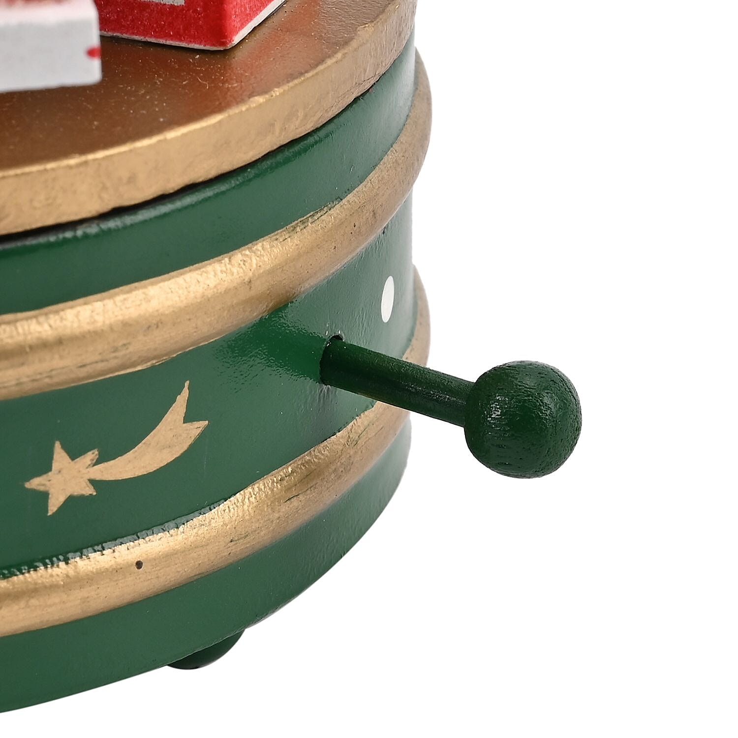Rotating Christmas Tree Music Box with Figurines - Adorable Mini Hanging Ornaments - Green 18x13cm 7576935 4