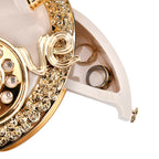 Antique Phone Music Box with Jewellery Box (Size 20x18x16 cm) - White