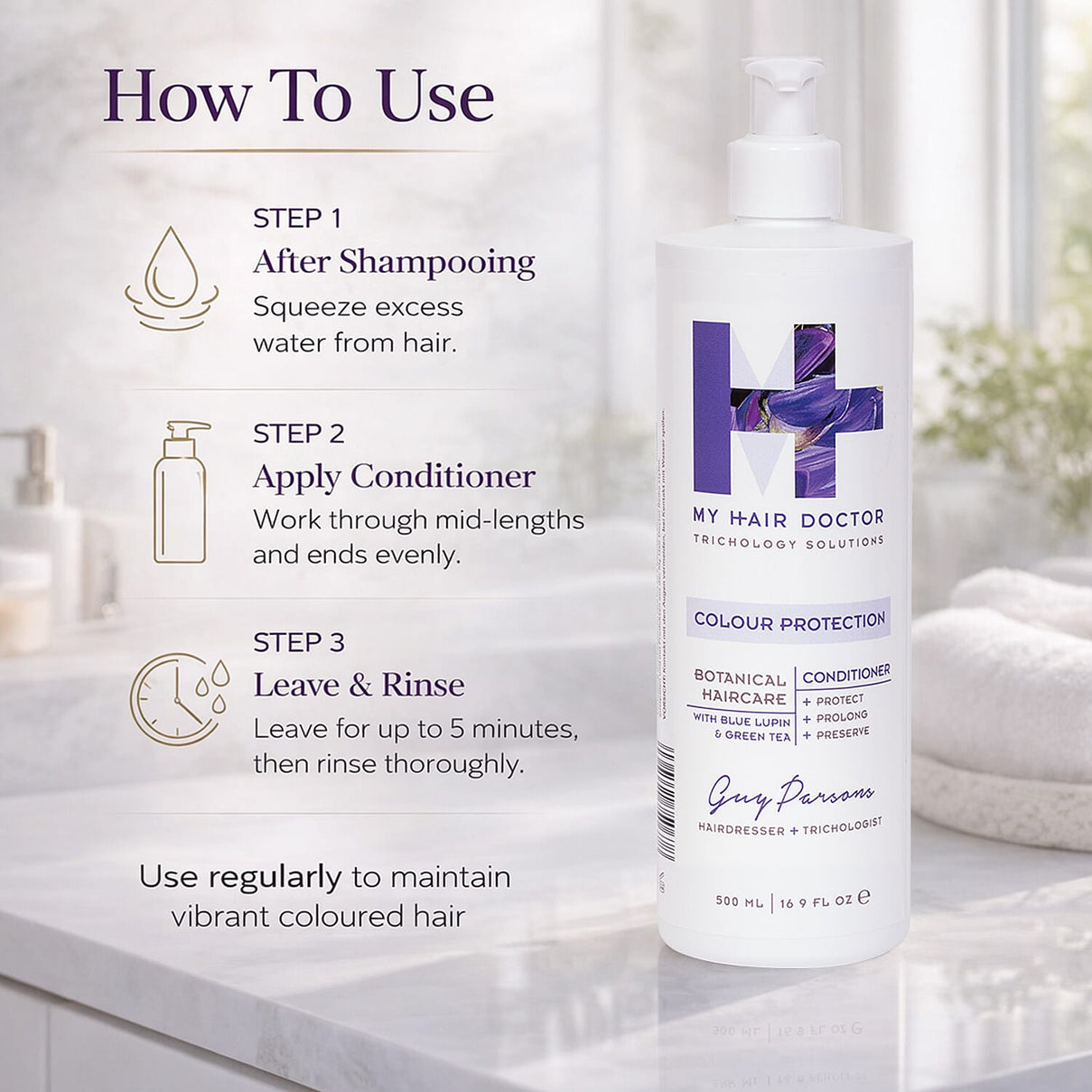 My Hair Doctor - Colour Protection Conditioner - 500ml 8335705 4