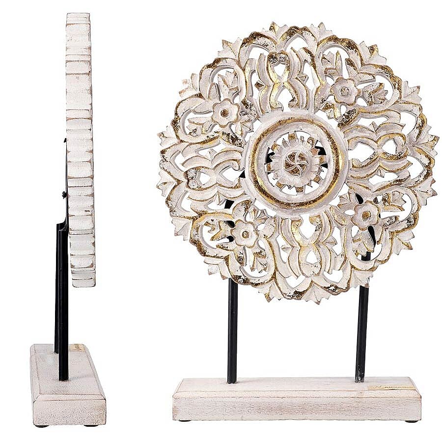 NAKKASHI - Hand Carved Decorative Sculpture - Antique 3629058 4