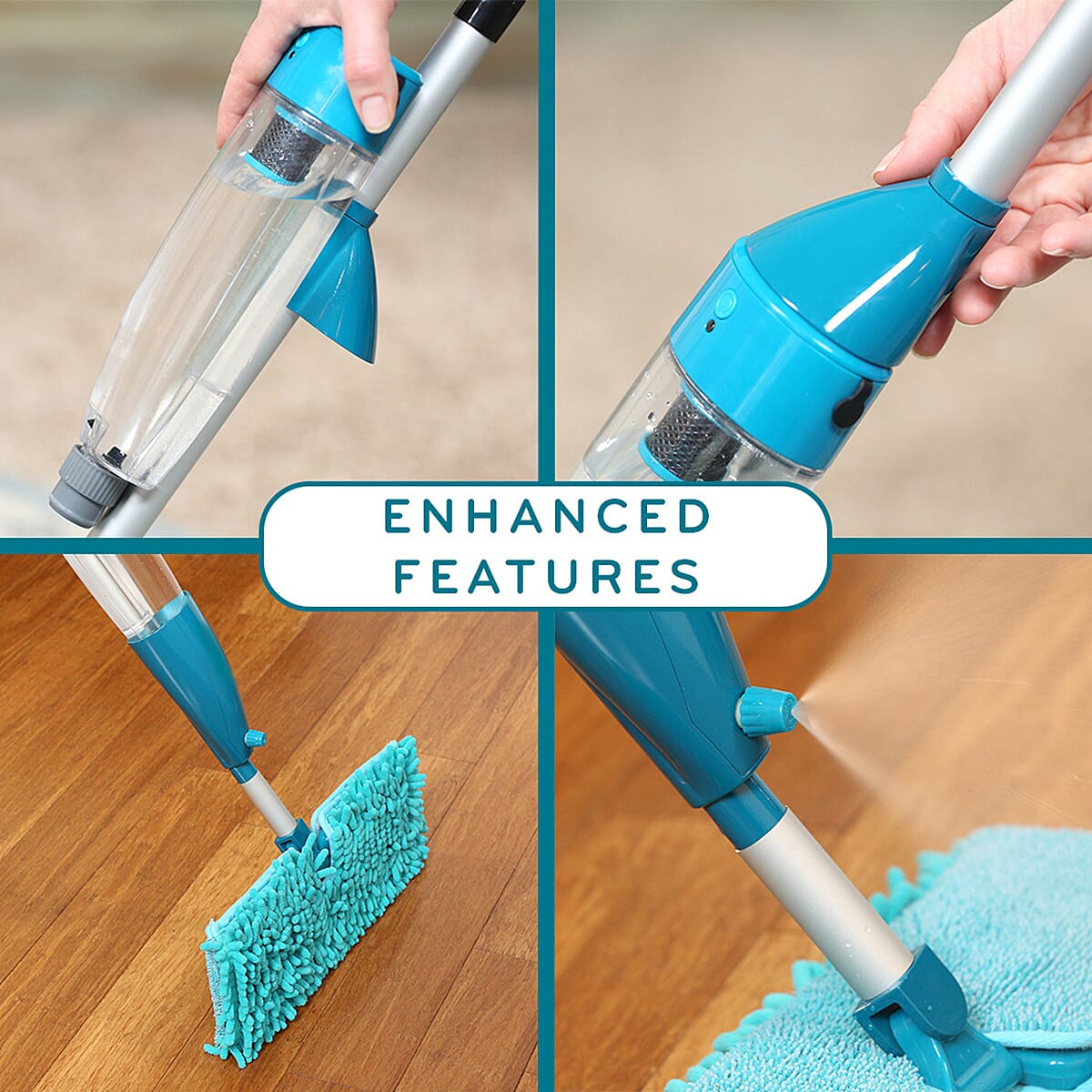 Multi-Purpose Cleaning Kit With Surface Cleaner Mop Replacement Cloth and MicroFibre 7595898 2