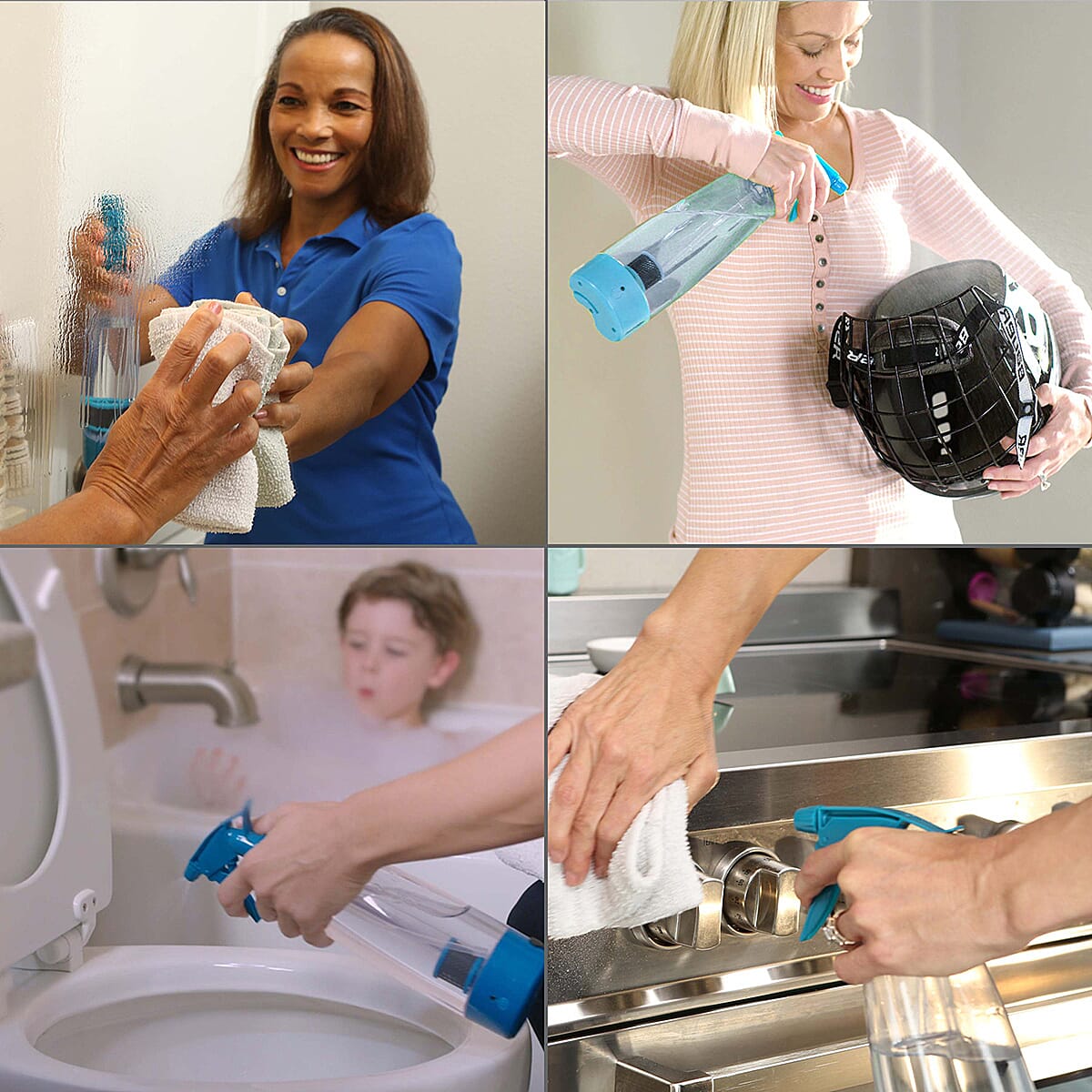 Multi-Purpose Cleaning Kit With Surface Cleaner Mop Replacement Cloth and MicroFibre 7595898 3