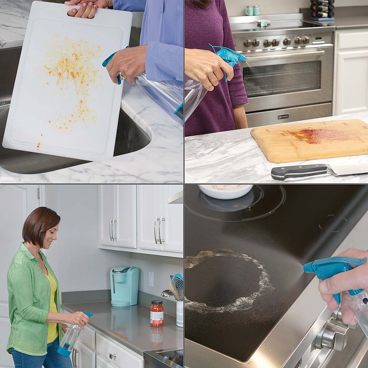 Multi-Purpose Cleaning Kit With Surface Cleaner Mop Replacement Cloth and MicroFibre 7595898 5