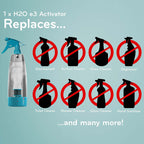 Exclusive 14 Piece H20 E3 Multi-Purpose Cleaning Kit with Surface Cleaner, Mop, Replacement Cloths PLUS Microfibre Cloths