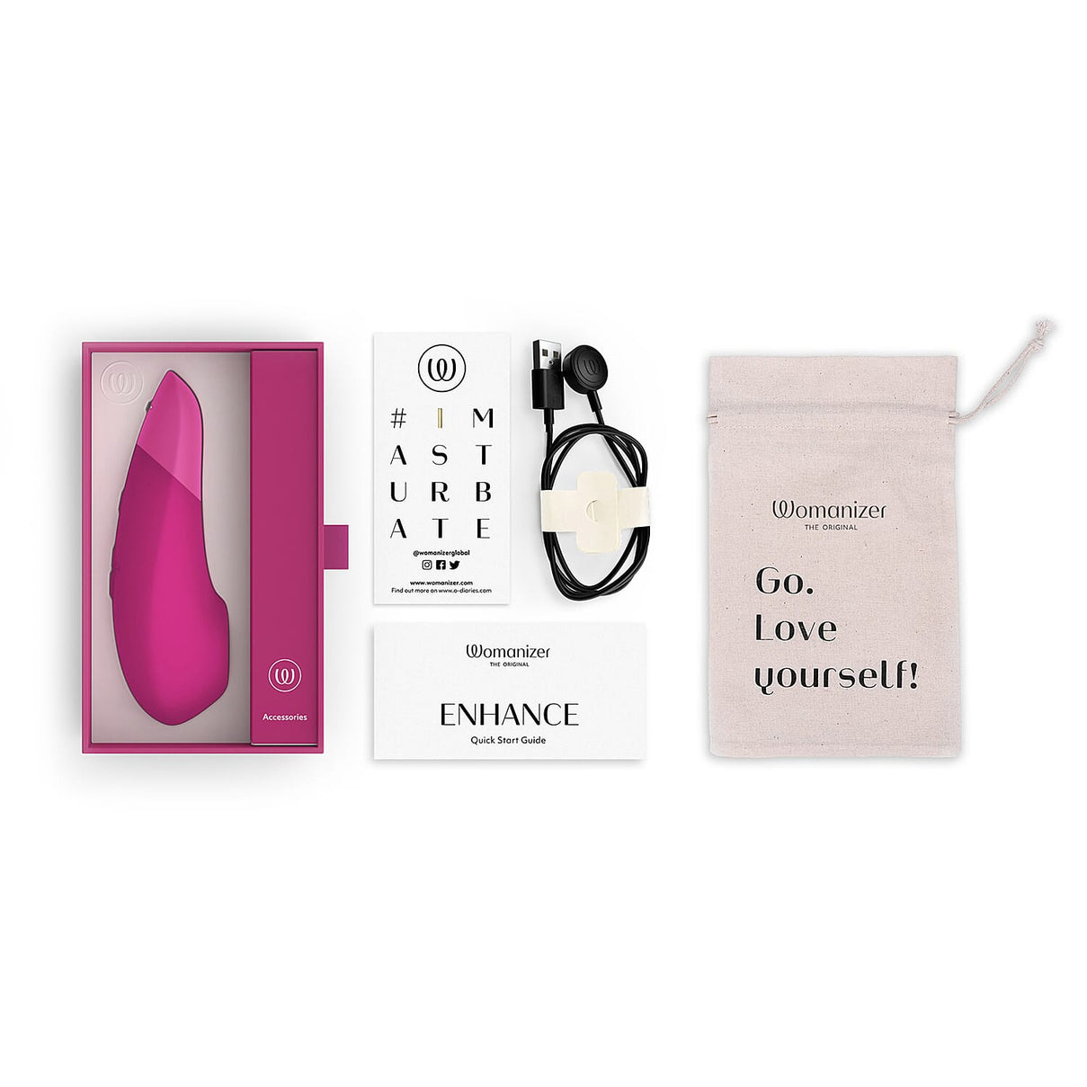 LOWEST EVER PRICE - Lovehoney Womanizer Enhance Vibrant - Pink 8305639 8