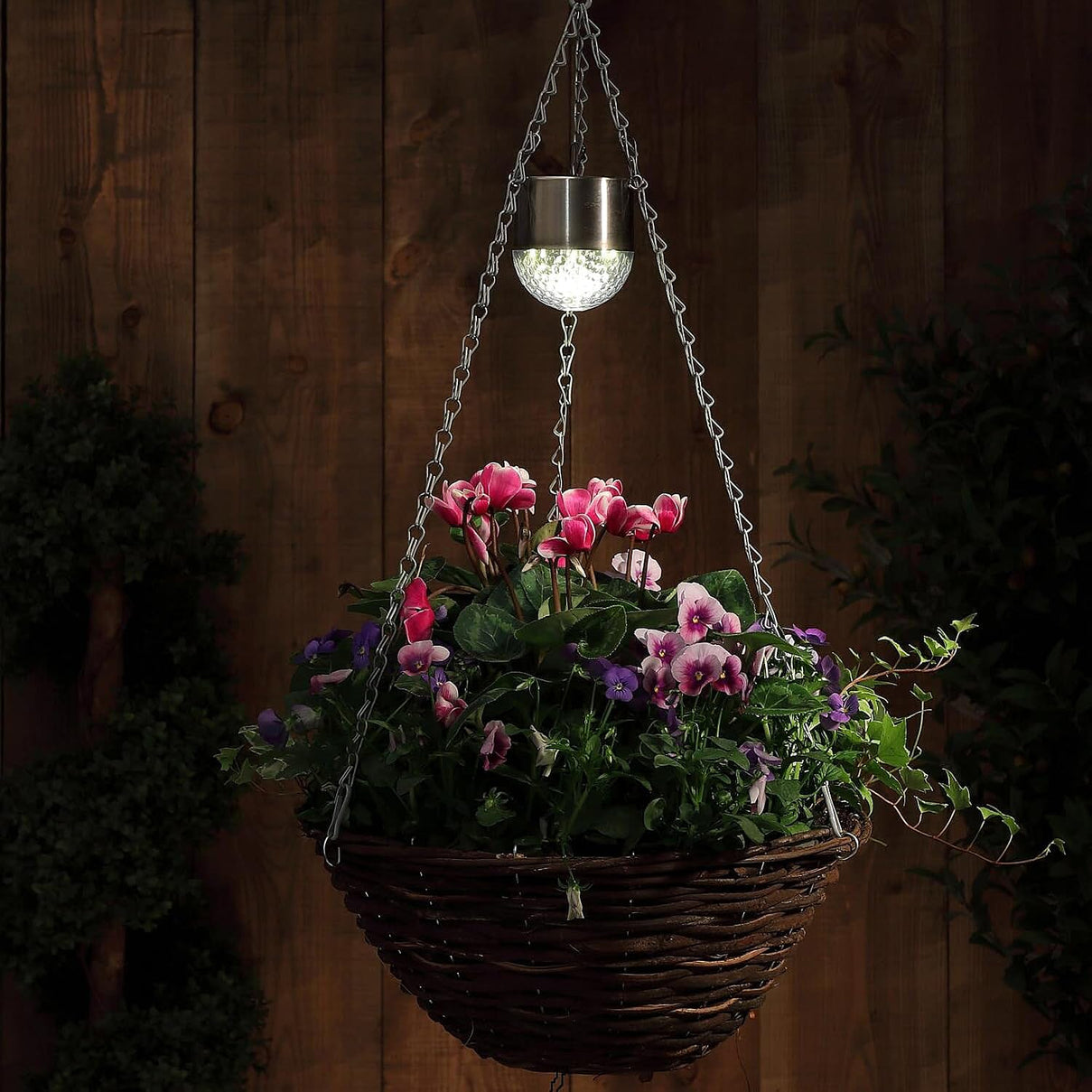 Noma - Set of 2 Solar Hanging Basket Lights 8132635 3