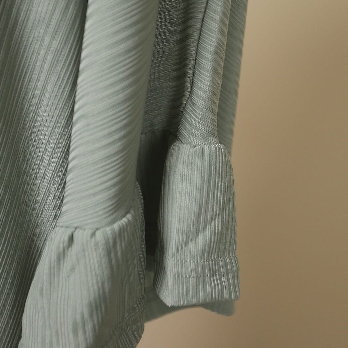 NOVA OF LONDON Women's V-neck Top with Ruffled Hem - Sage 6245065 3