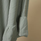 Nova of London High Low Tiered Hem Oversized Top (Size-M-L, Length - 95Cm) - Sage
