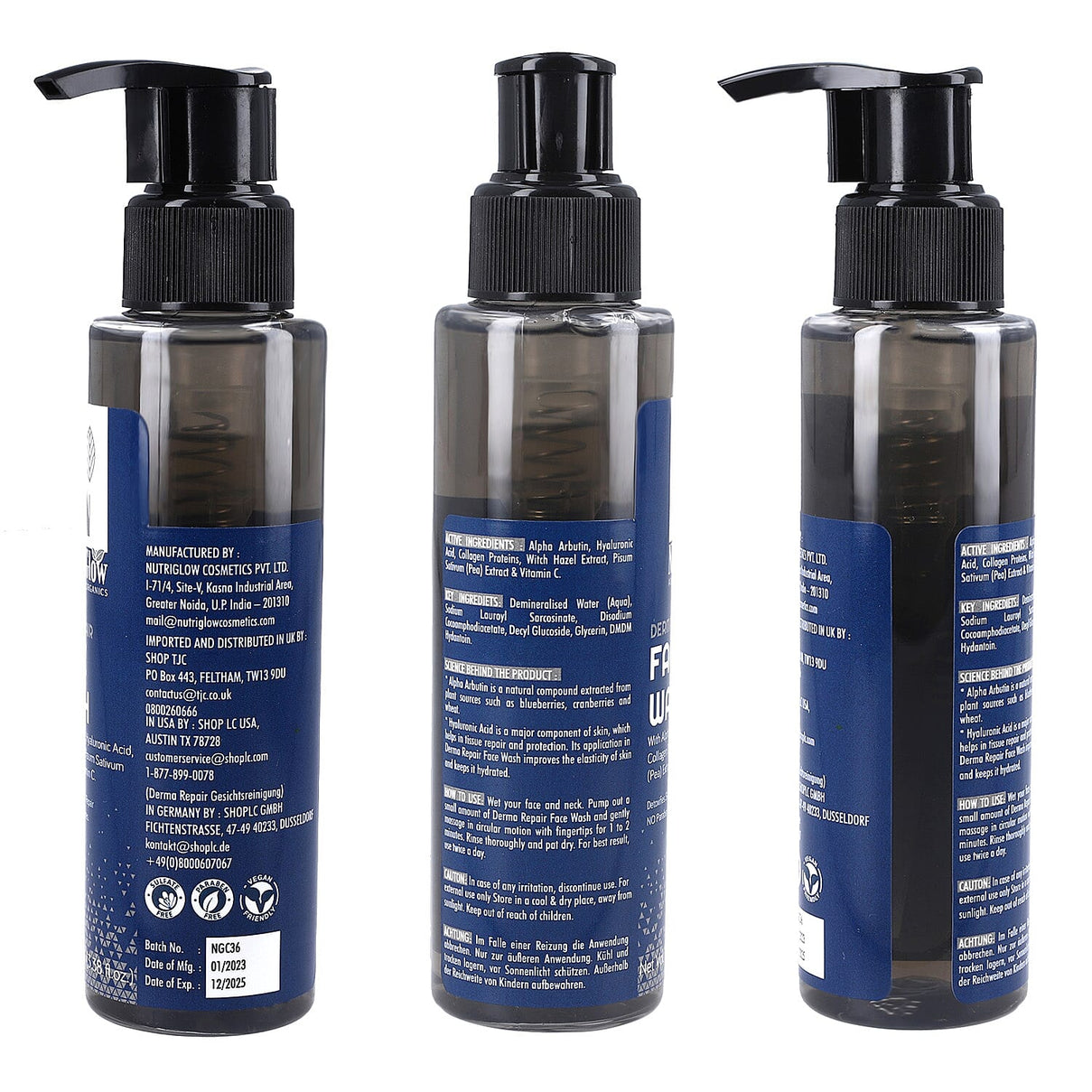 NUTRIGLOW Derma Advanced Organi Repair Face Wash - 100ml 7261158 6