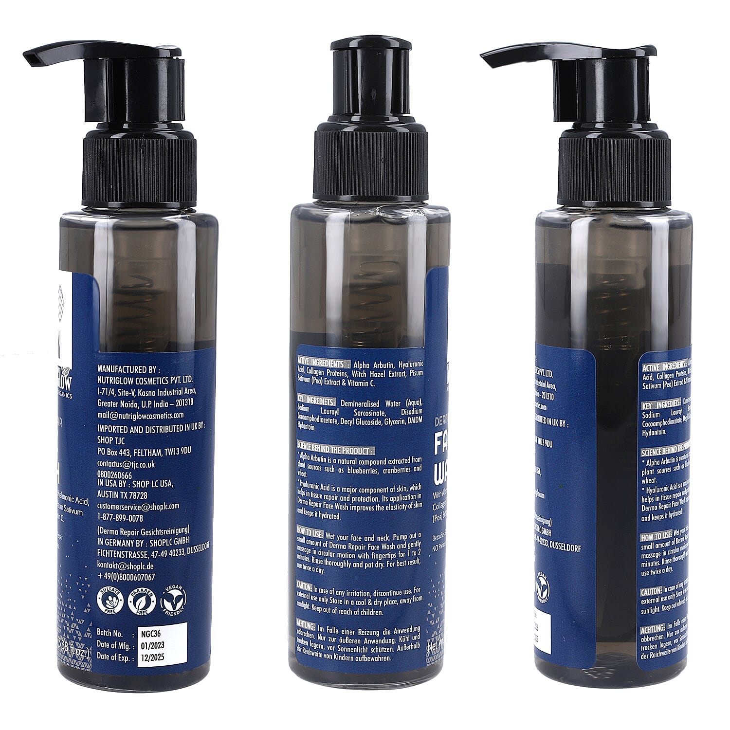 NUTRIGLOW Derma Advanced Organi Repair Face Wash - 100ml 7261158 6