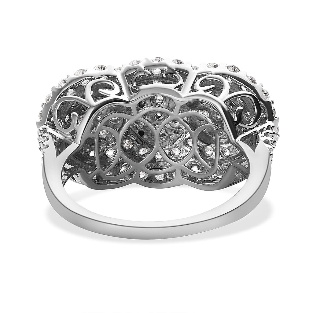 Close Out -14K White Gold Diamond (I1-I2-G-H) Ring 2.01 Ct, Gold Wt. 7.60 Gms.
