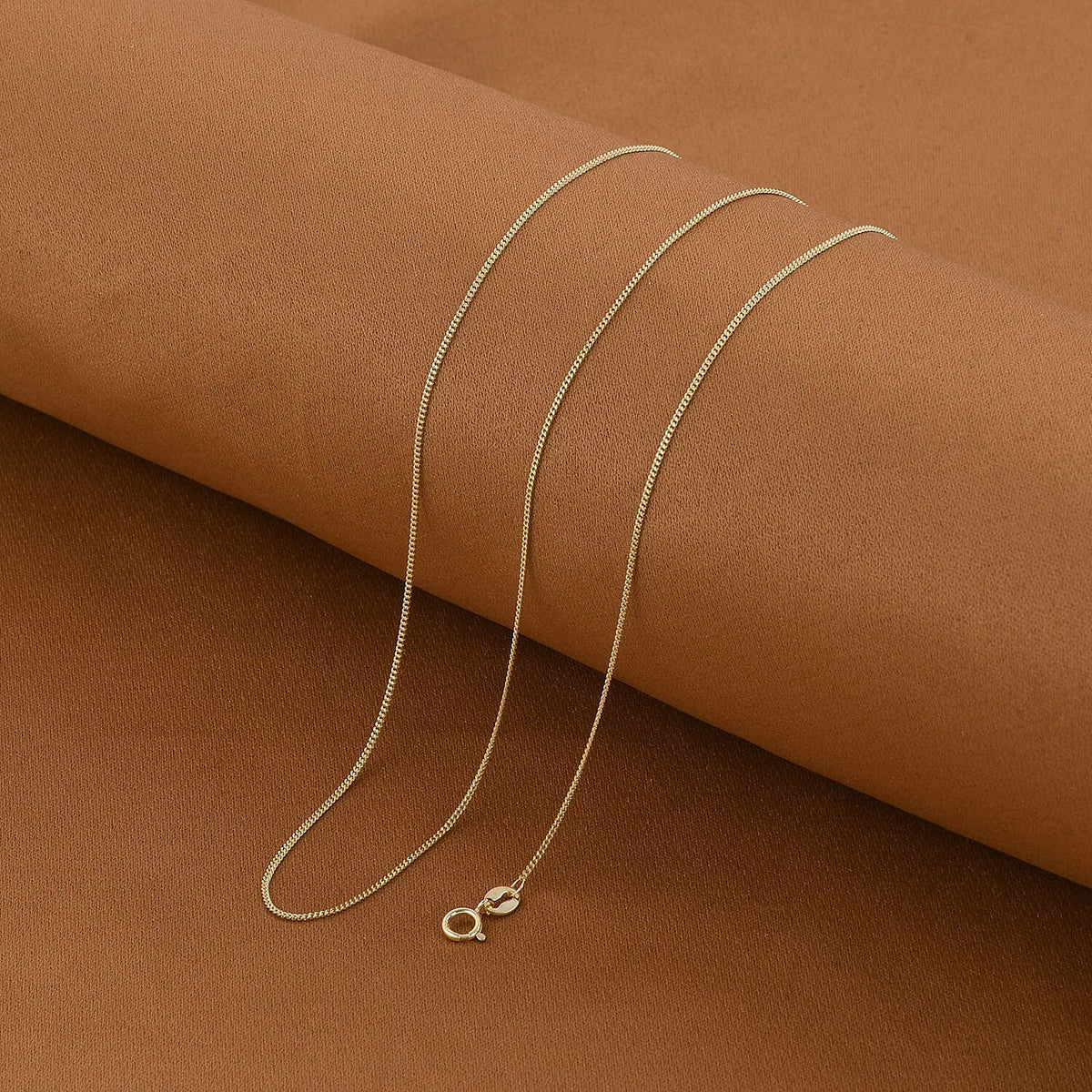NY Close Out Deal - 18K Yellow Gold Curb Necklace (Size - 20), with Spring Ring Clasp 8928113 2