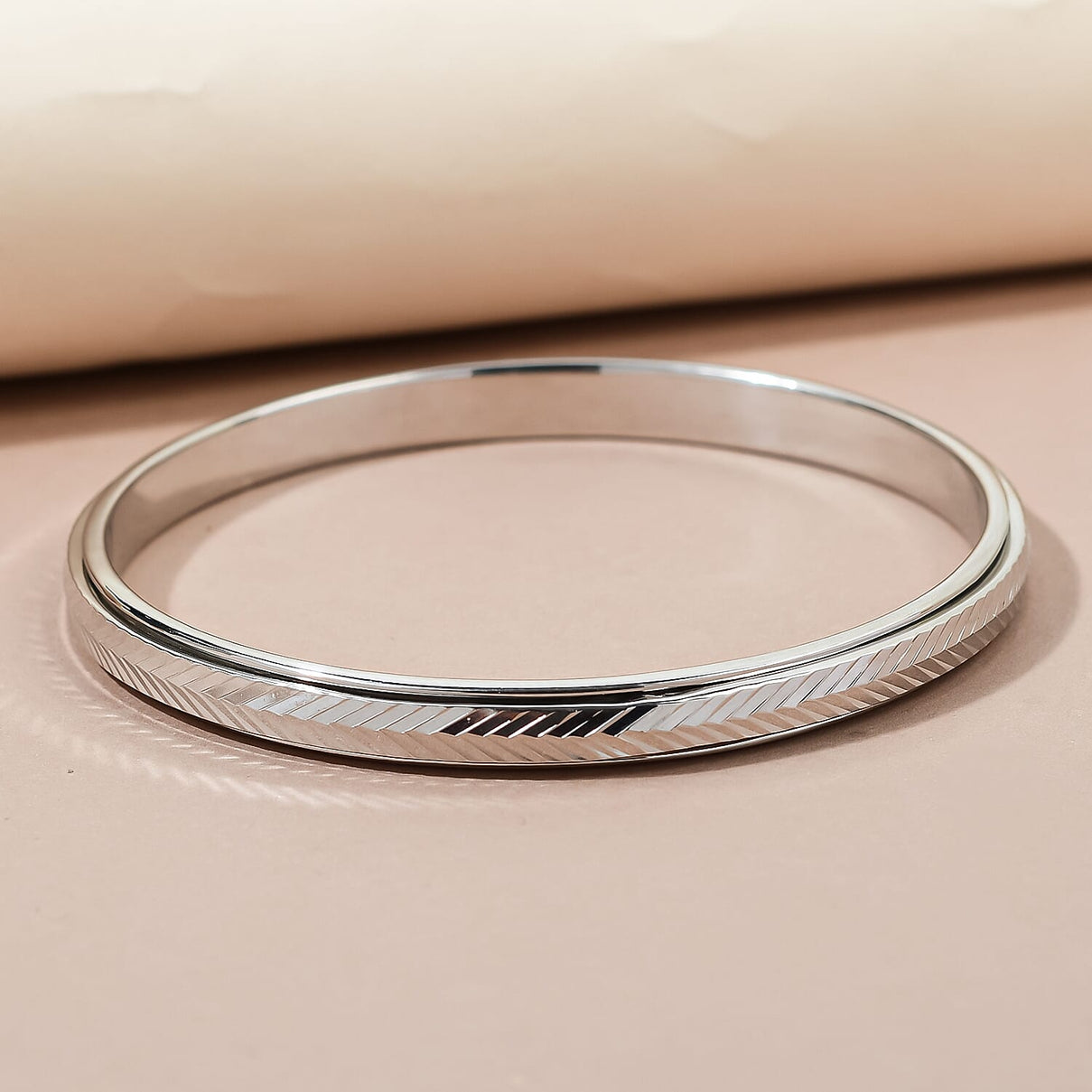 NY Close Out Deal - Bangle (Size 7.5) in Silver Tone 7175977 2