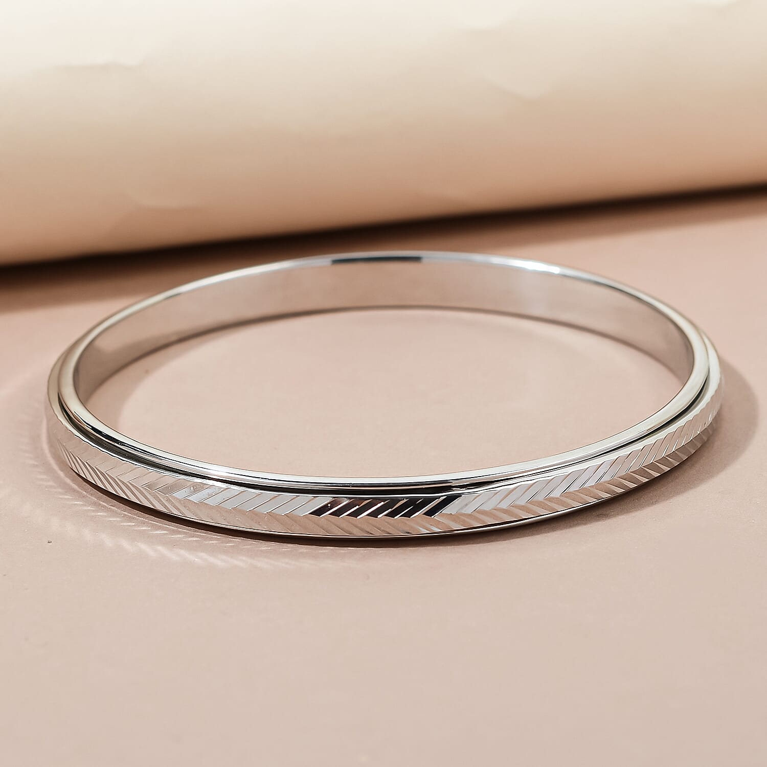 NY Close Out Deal - Bangle (Size 7.5) in Silver Tone 7175977 2