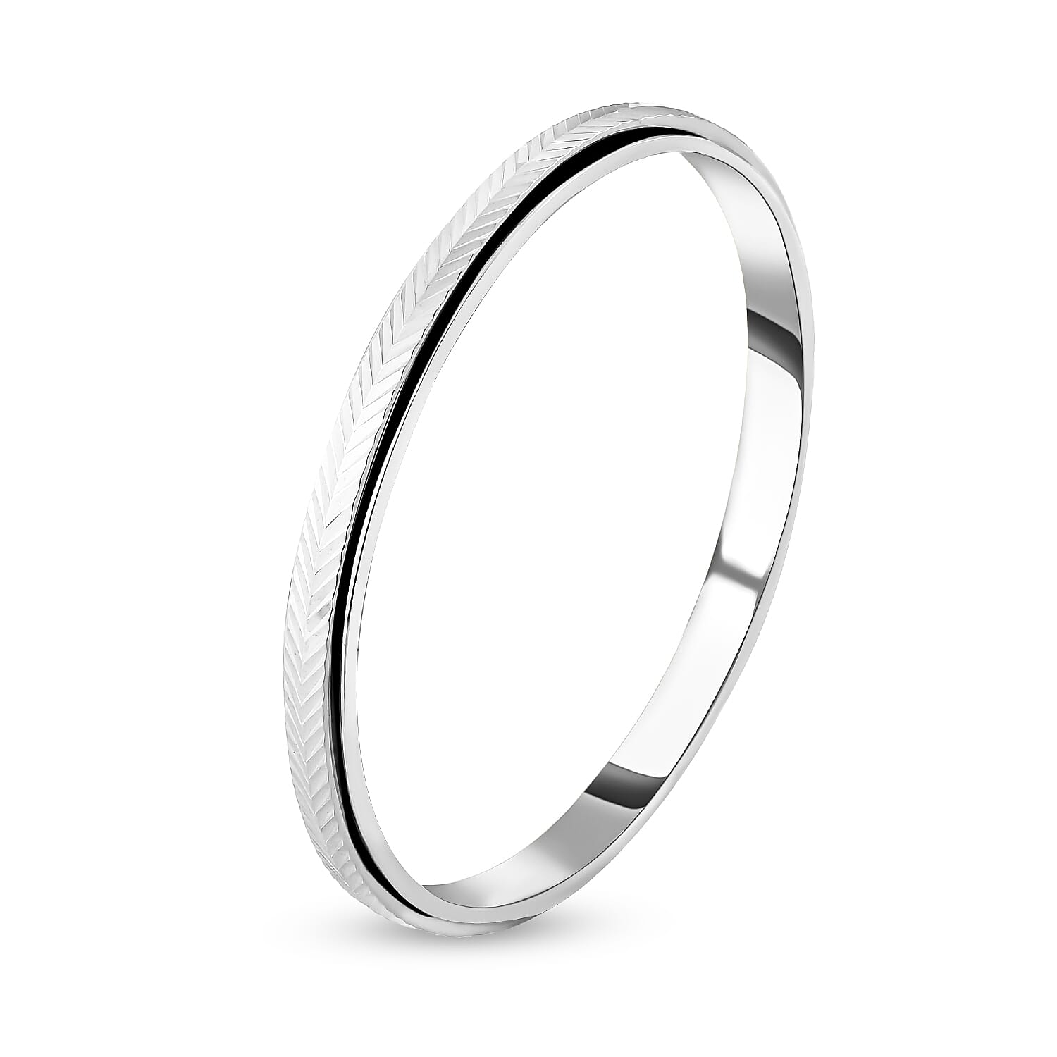NY Close Out Deal - Bangle (Size 7.5) in Silver Tone 7175977 4
