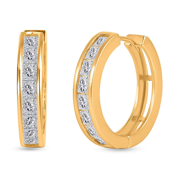 NY Close Out Deal- White Cubic Zirconia Hoop Earrings 7590756 1
